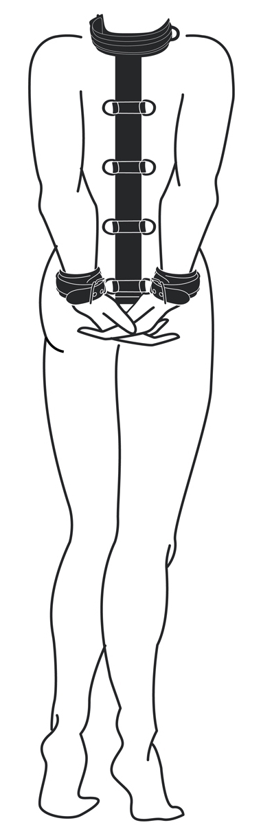 Collier et menottes Restraint Set Simili – Image 3