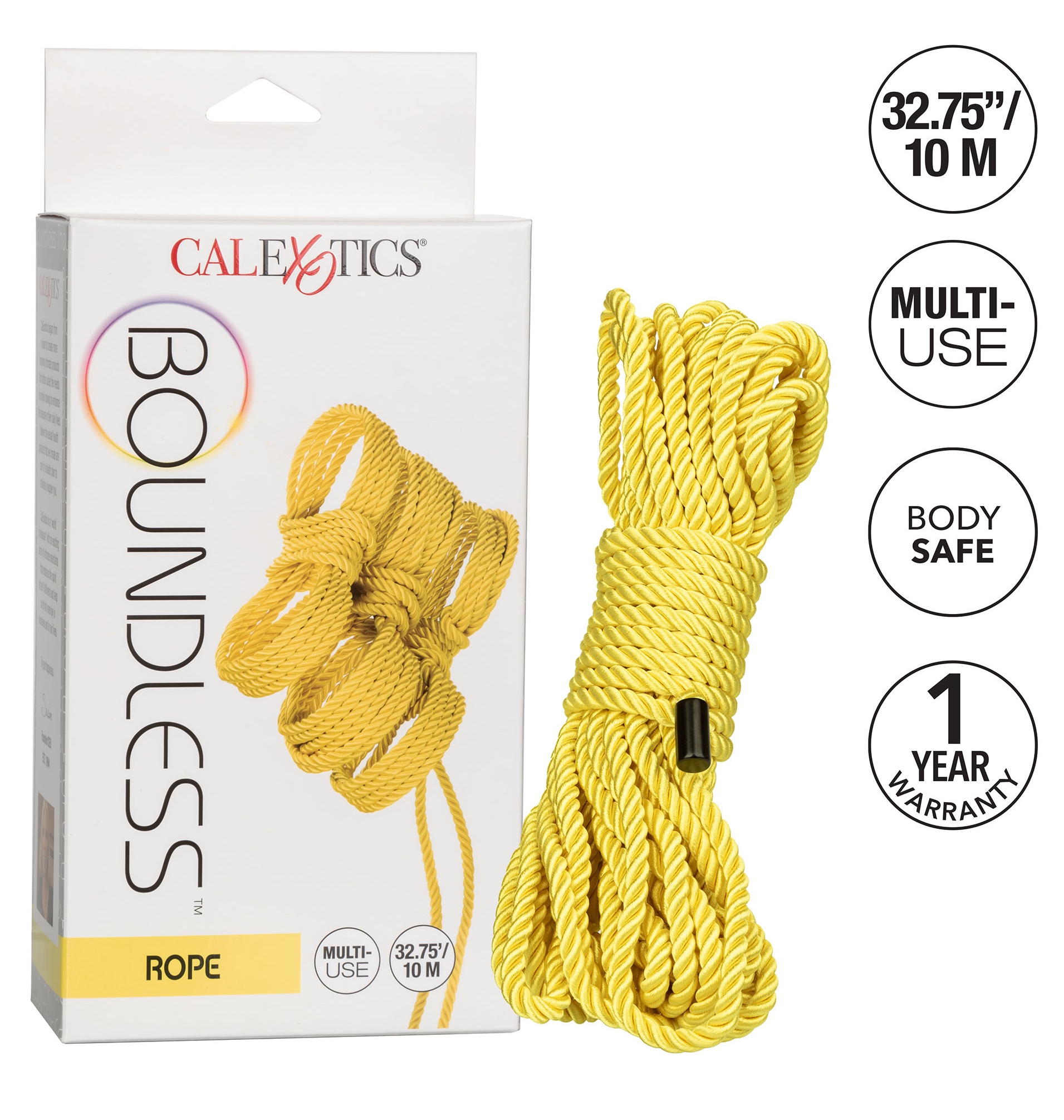 Corde de bondage Boundless 10m Jaune – Image 3