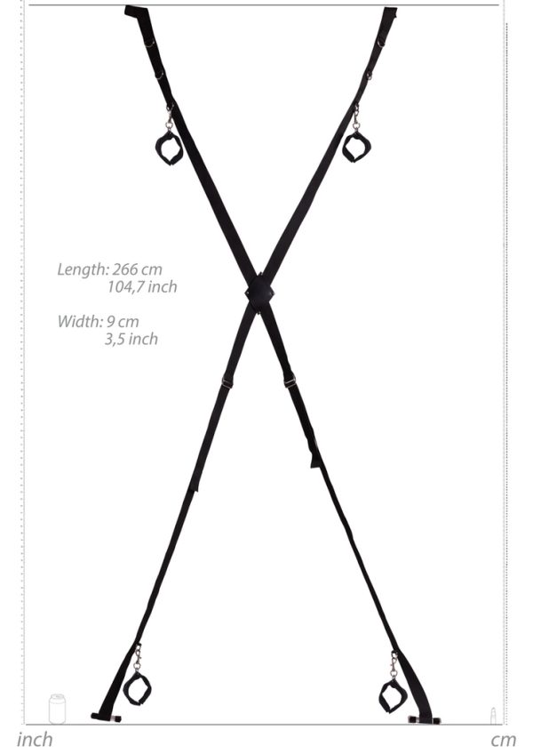 Croix de bondage pour porte Blackcross Noire – Image 7