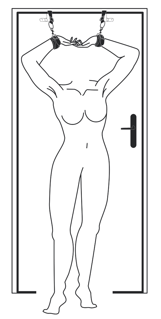 Menottes pour porte Door Jam Simili – Image 3