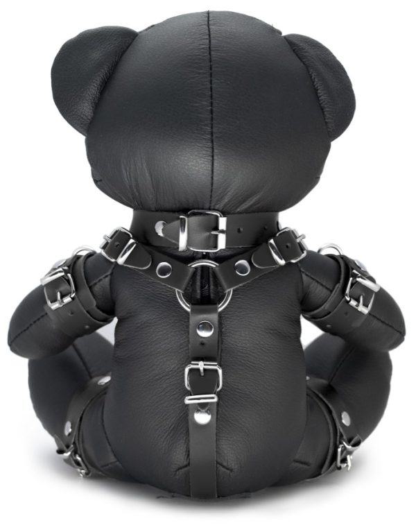 Ours en cuir EDDY The BDSM Teddy Bear Noir + Boite – Image 2